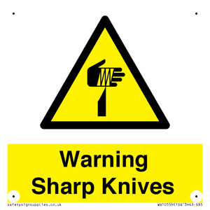 Warning Sharp Knives